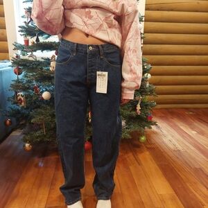 Brandy Melville Dark Blue Straight Leg Jeans